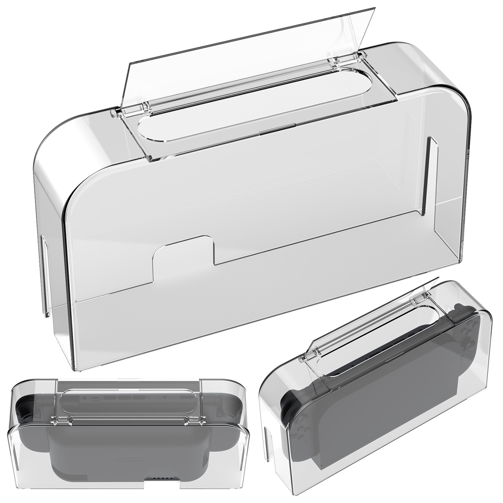 Gaming Console Display Case - For NS2 Clear Display Box Waterproof