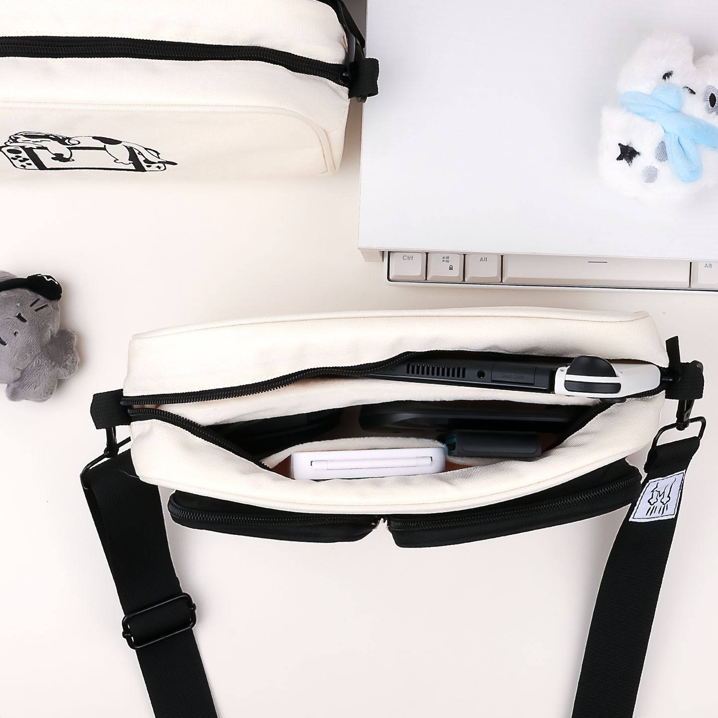 Cat-Themed Gaming Crossbody Ba - Gaming Console Display ulasan dan harga