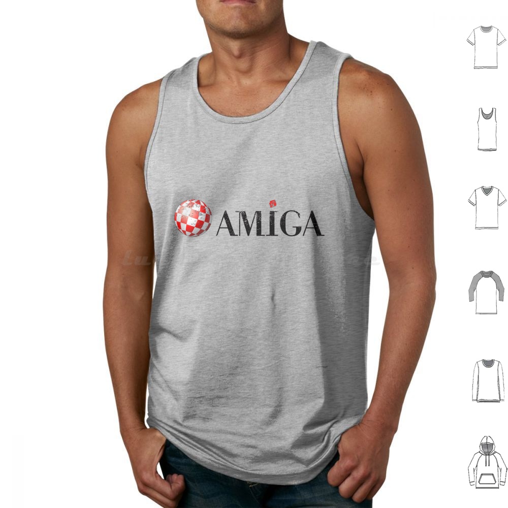 Amiga Tank Tops Print Cotton A - Gaming Console Logo ulasan dan harga