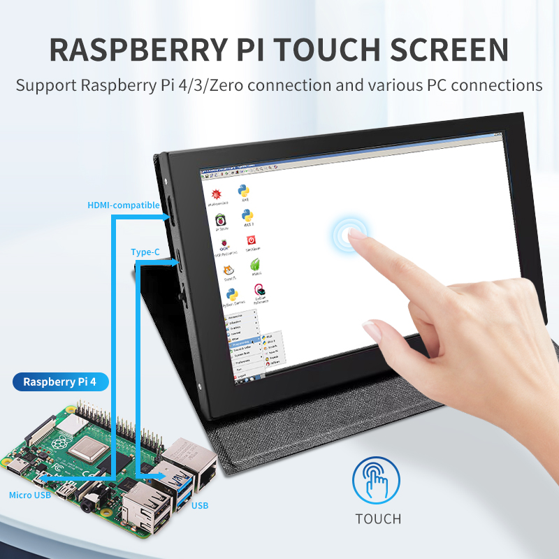 7 Inch IPS LCD Mini HDMI-compa - Gaming Console Display Case ulasan dan harga