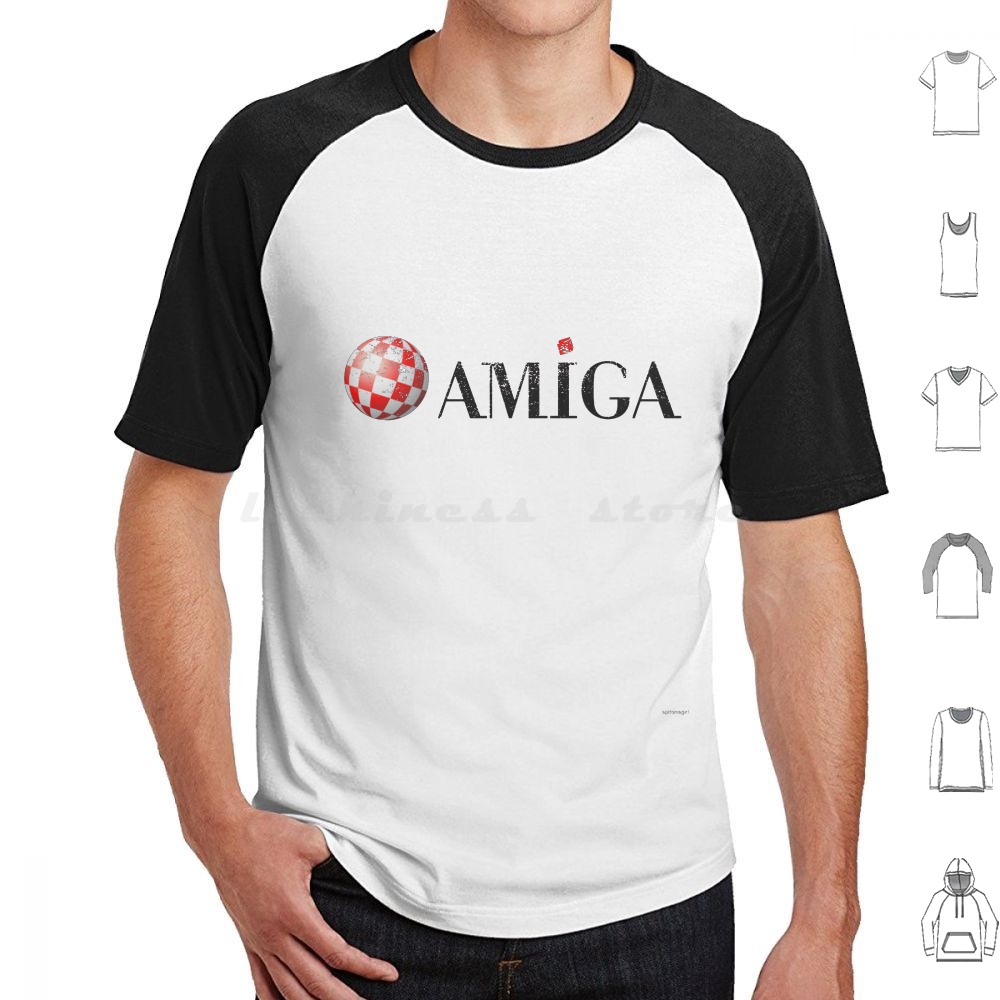 Amiga T Shirt Big Size 100% Co - Gaming Console Logo ulasan dan harga