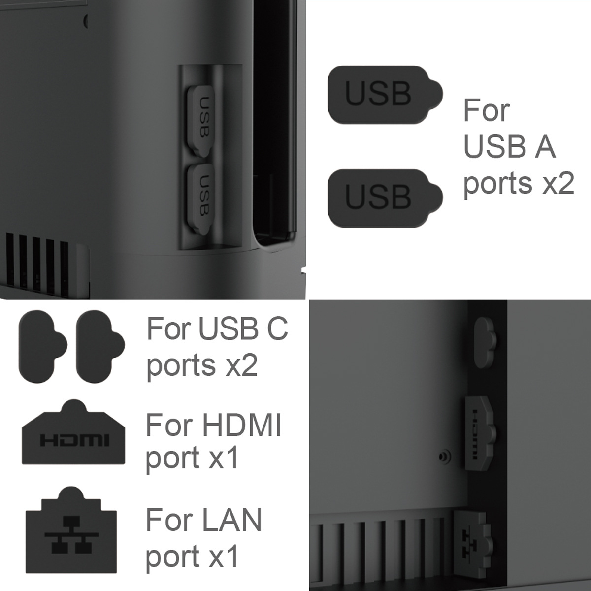 Silicone Dust Plugs Set for Sw - Gaming Console Type ulasan dan harga