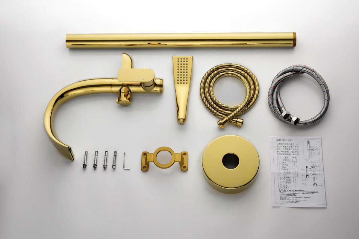 Brass Bathtub Faucet Waterfall - Controller Stand Holder ulasan dan harga