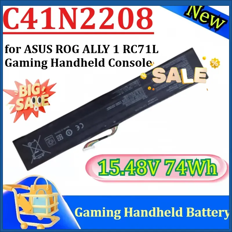 New C41N2208 15.48V 74Wh High  - Gaming Console Rog ulasan dan harga