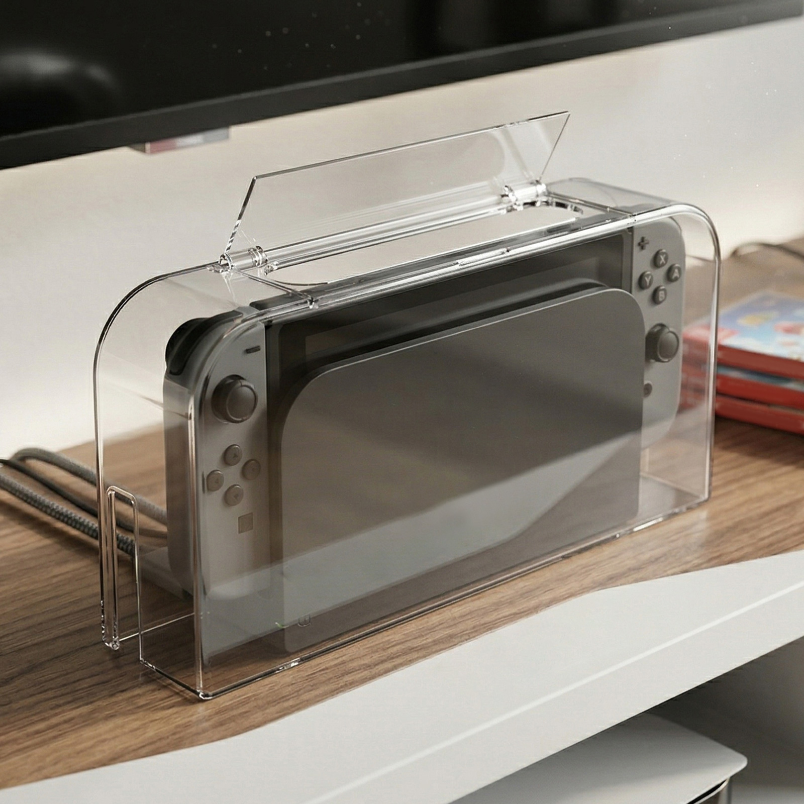 For NS2 Clear Display Box Wate - Gaming Console Display Case ulasan dan harga