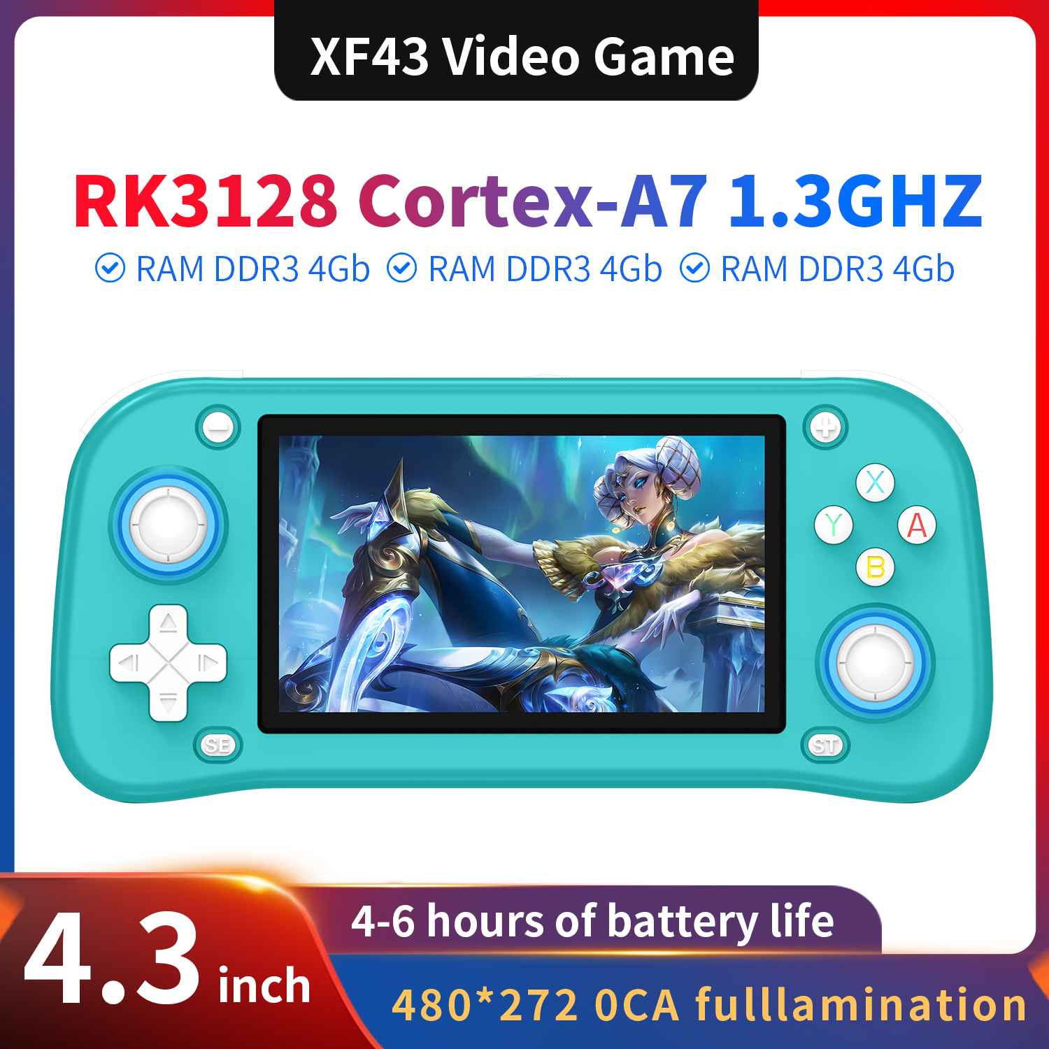 AISLPC XF43 4.3 inch Retro Han - Gaming Console 5 Year Old ulasan dan harga