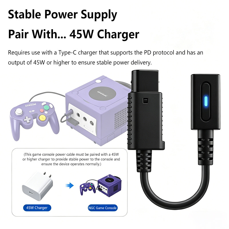 12cm Type C 45W PD Charge Cabl - Gaming Console Type ulasan dan harga