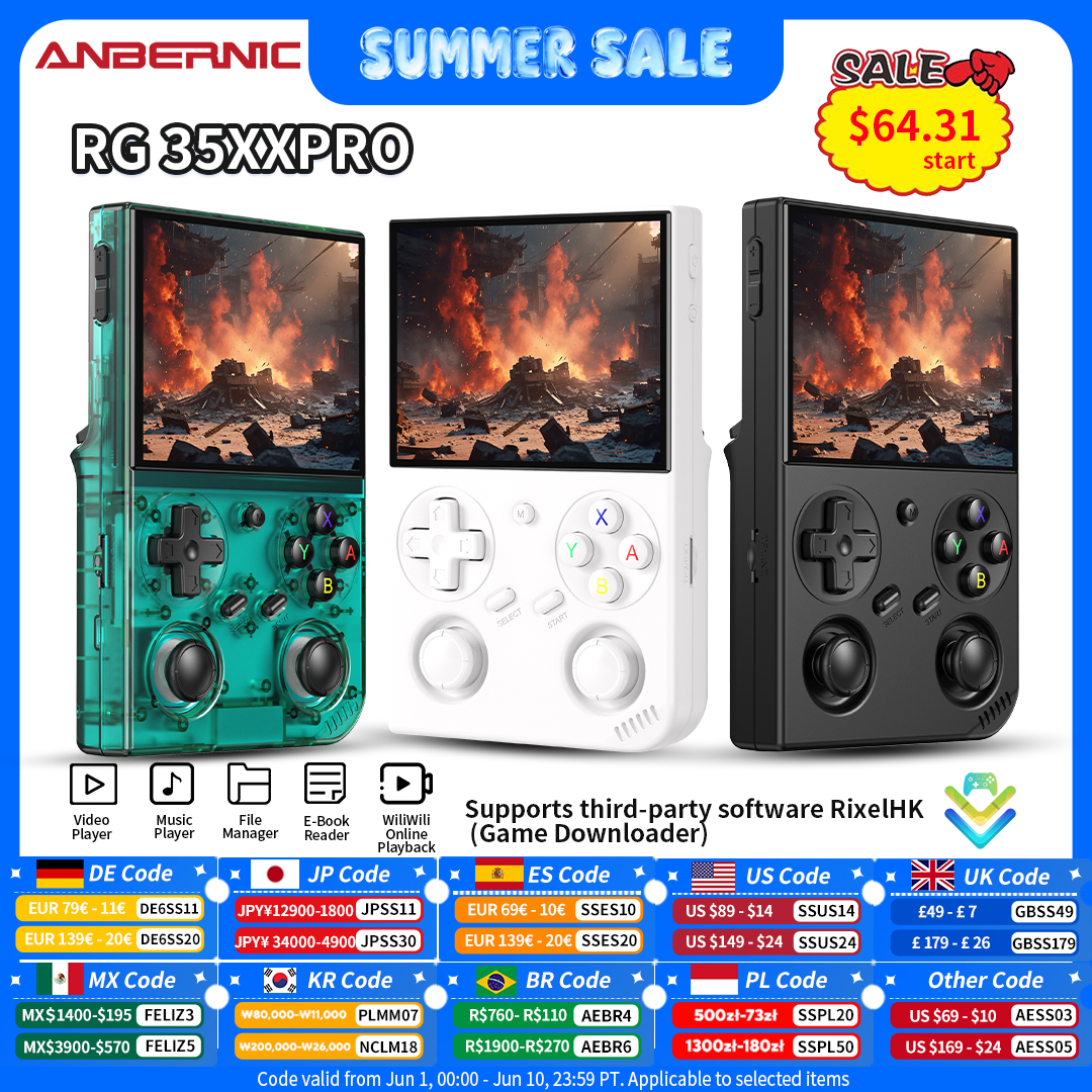 Anbernic RG 35XXPro Retro Hand - Gaming Console Type ulasan dan harga