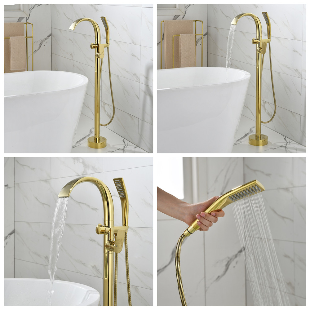 Brushed Rose Gold Bathtub Fauc - Controller Stand Holder ulasan dan harga